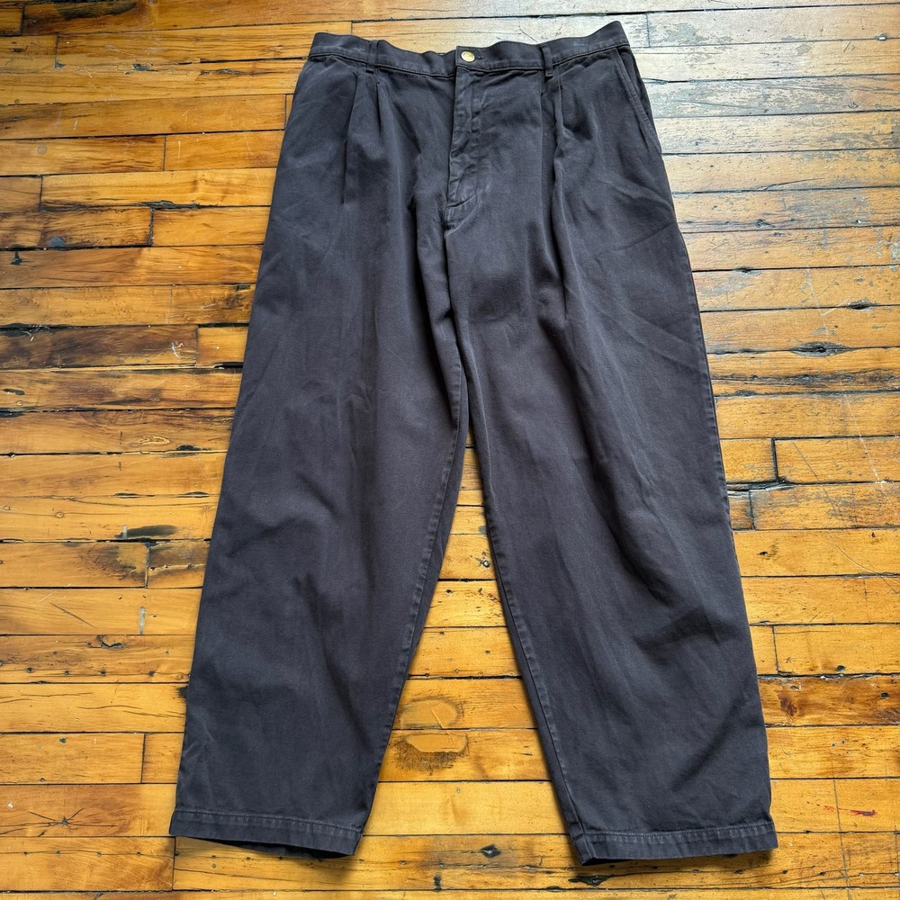 BIG BUD PRESS TROUSERS Brown Pleated Pants